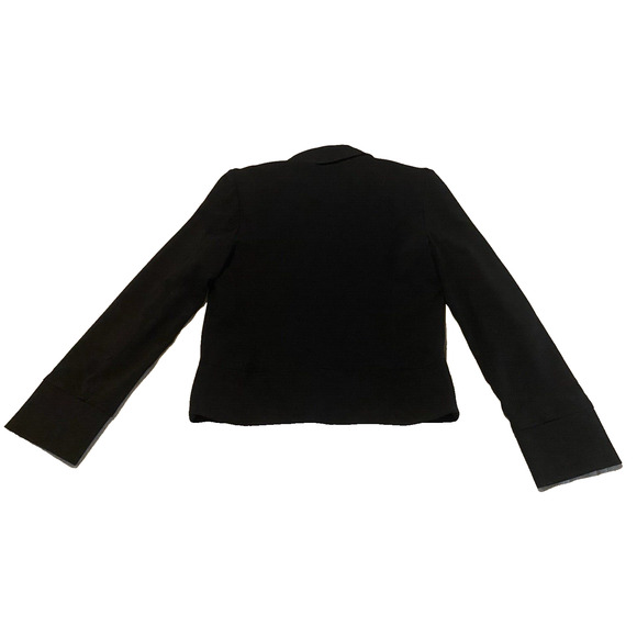 Mystree Anthropology Jacket Womens Medium Black Double Breasted Blazer Peacoat - Picture 4 of 15